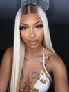 Luxury Human Hair Collection Straight 13X4 Lace Front Wig 613 Blonde